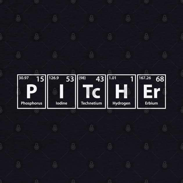 Pitcher (P-I-Tc-H-Er) Periodic Elements Spelling by cerebrands